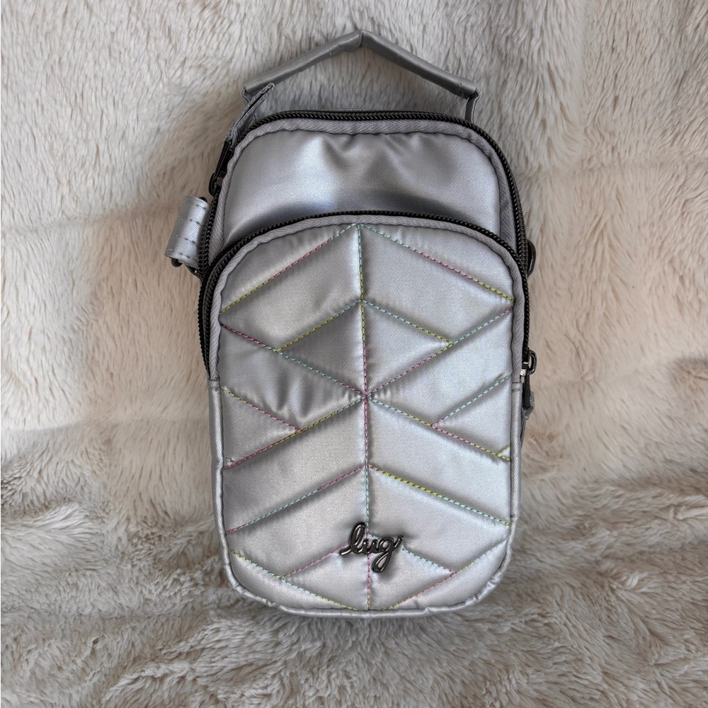 Lug Skeeter Mini 2 Convertible Crossbody Bag - Metallic Silver Icepop
